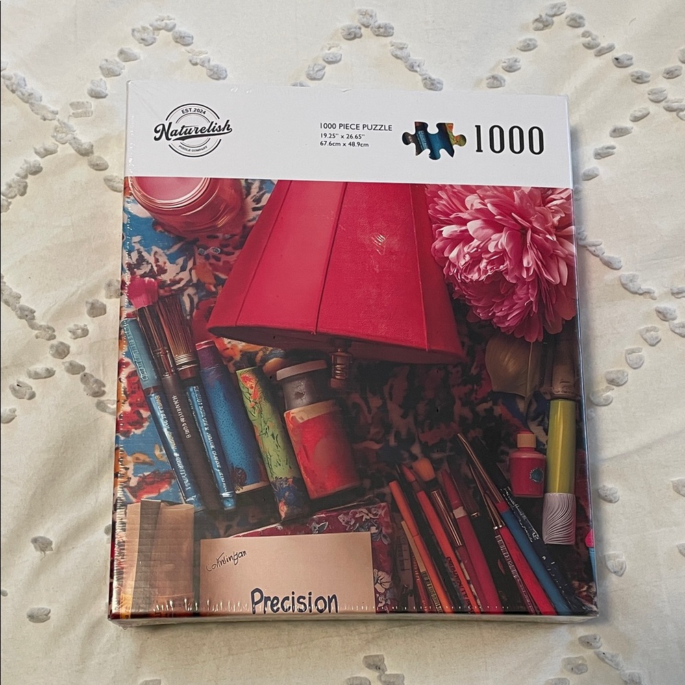 1000 Piece Puzzle - Red and Blue painting artist theme nwt